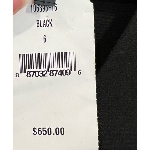 Alexander Wang Women’s Black Metal Detail Dress Size 6 NWT $650 Retail *FLAWS - Picture 5 of 11